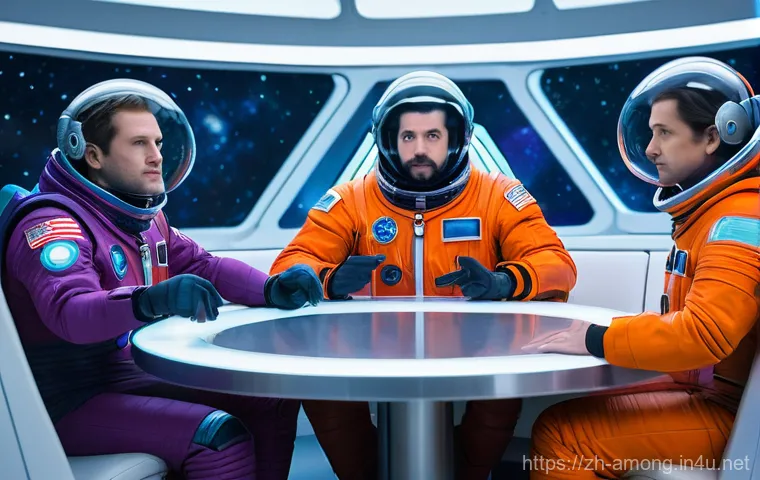 어몽어스와 심리학 - A full-body shot of an Imposter in a futuristic, sleek dark blue and grey spacesuit, with a visible ...