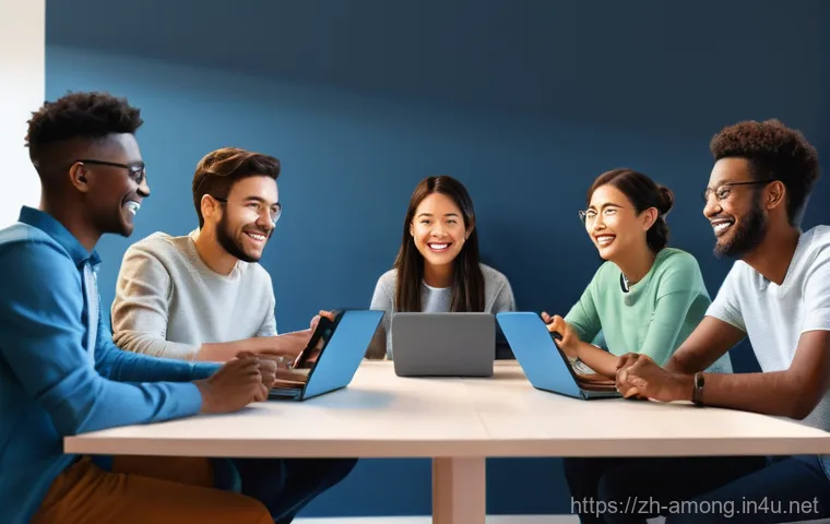 어몽어스 팬덤 커뮤니티 소개 - **Prompt 1: A Vibrant Digital Canvas of Creativity**
    "A visually rich and dynamic digital art ga...